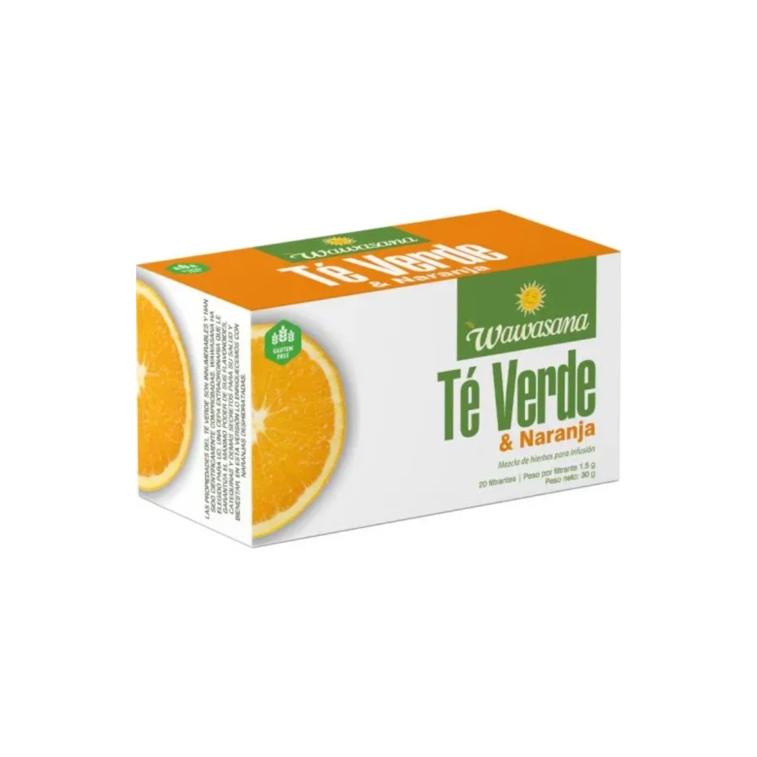Té WAWASANA Verde Frutado de Naranja