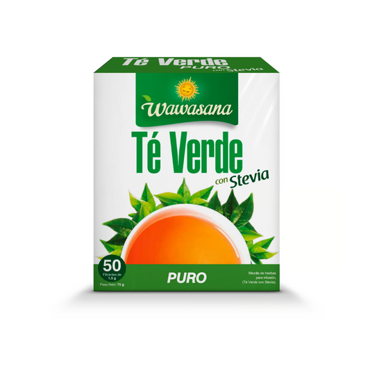 WAWASANA Té Verde Frutado con Stevia
