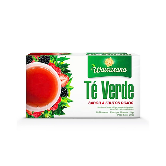 WAWASANA Té Verde con Frutos Rojos