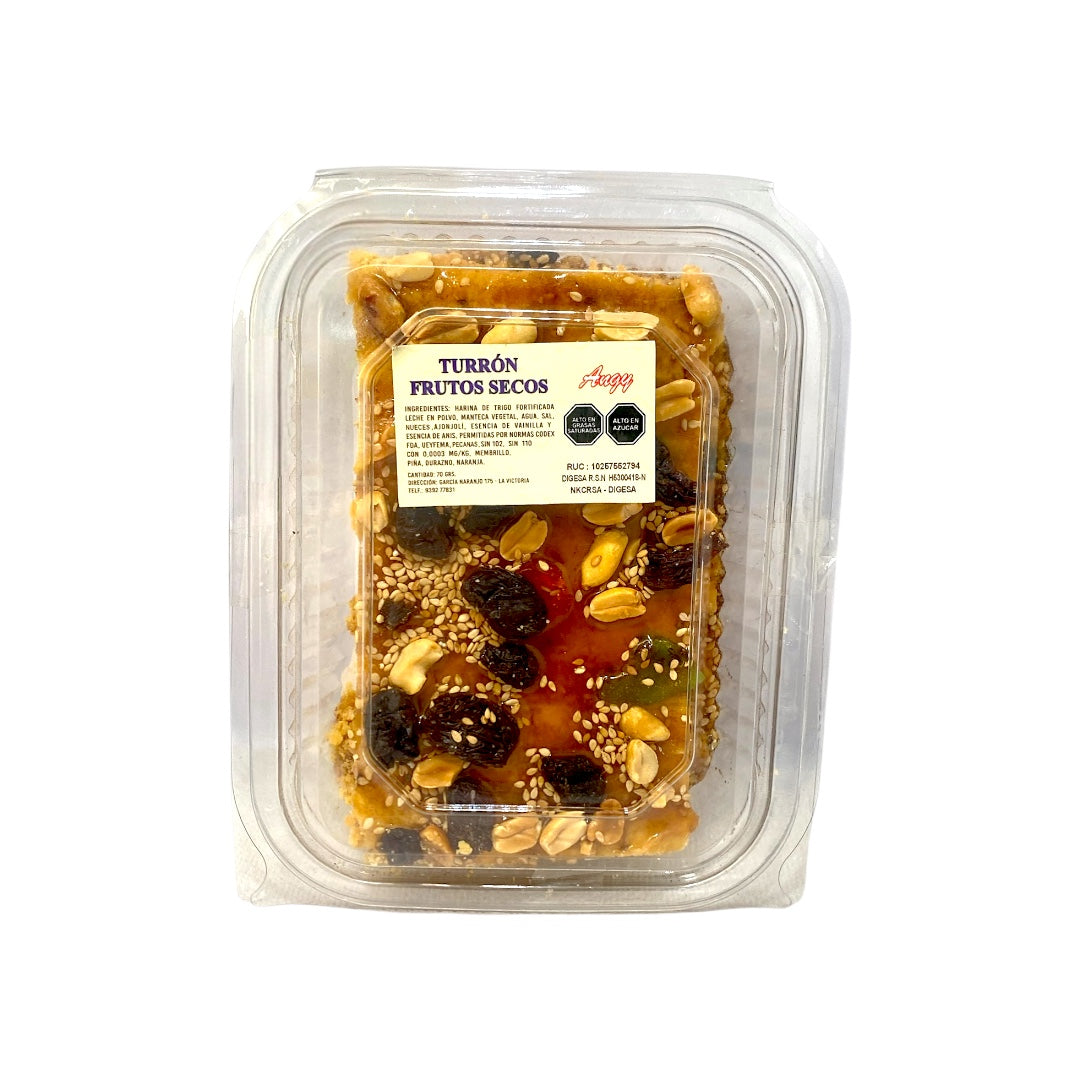 Turrón Integral – Frutos Secos – 1/2KL