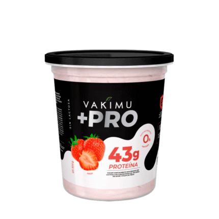 Yogurt Griego Fresa + 43gr Proteína - Stevia - VAKIMU - 500gr