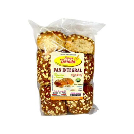 Pan Integral con Hojuelas de Avena con Stevia - 10 und